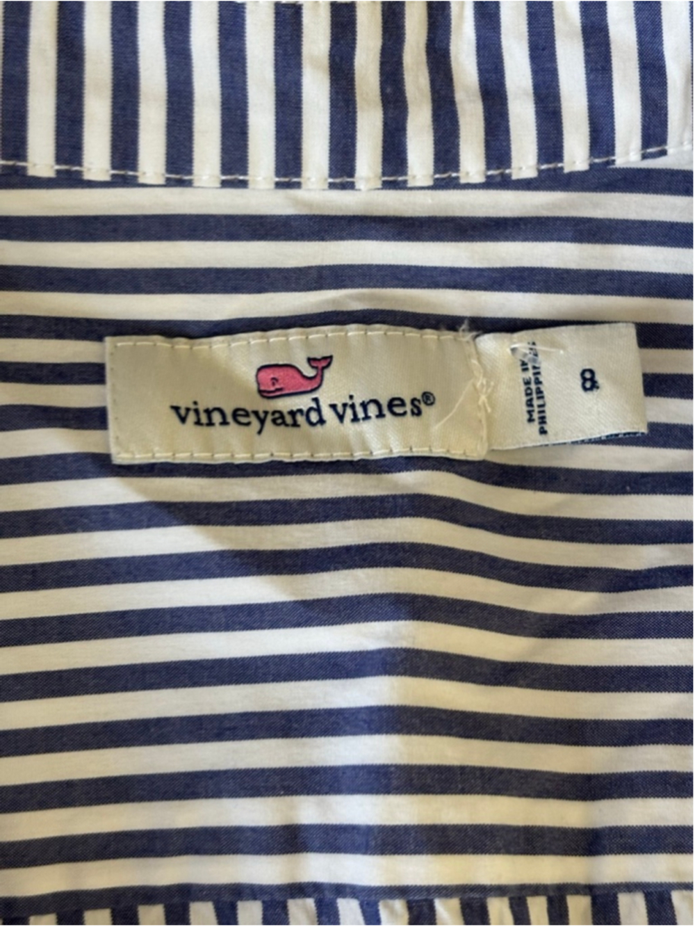 EUC Vineyard Vines Sarah Striped Romper in Ocean Reef | Sz 8 - Picture 10 of 12